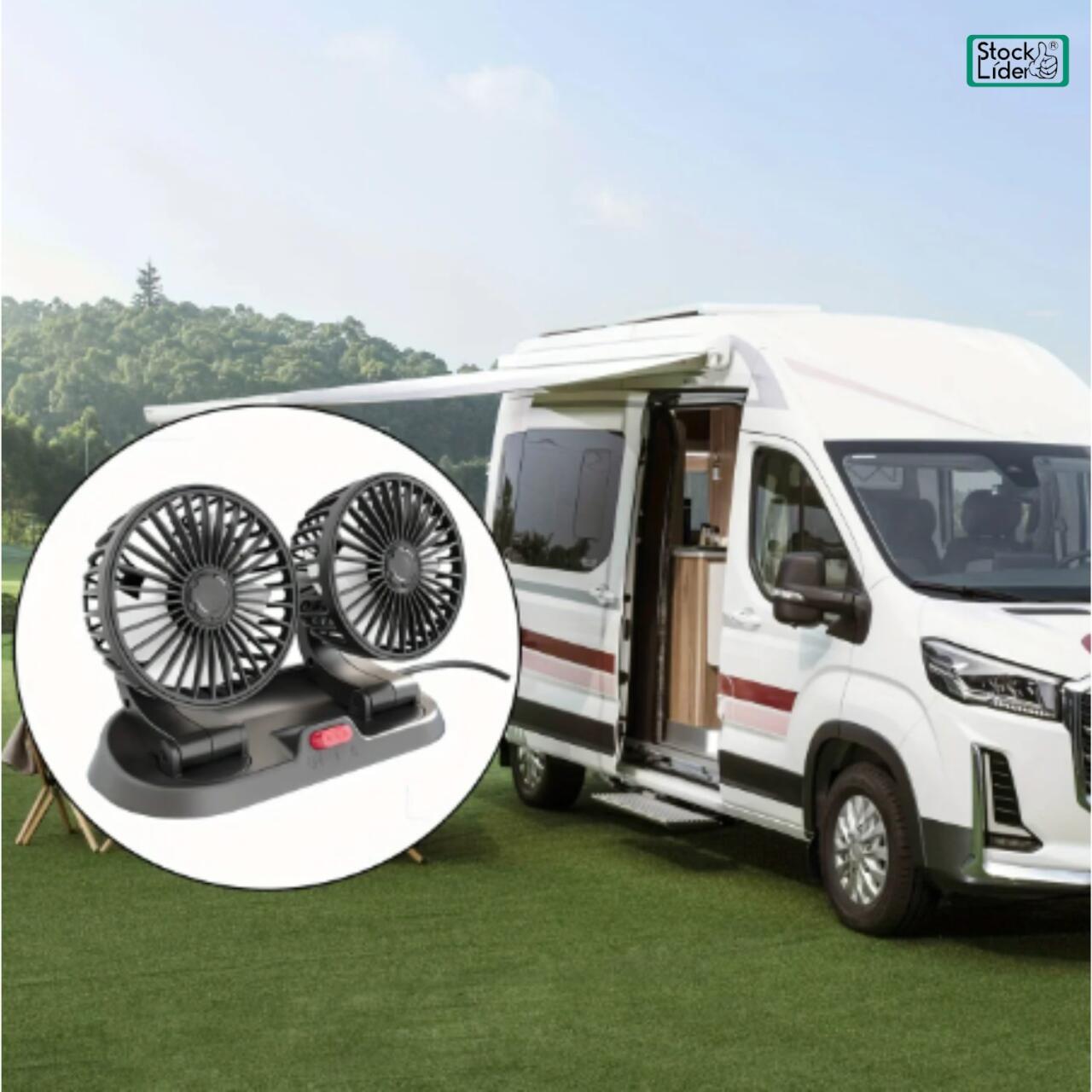 Drive Cooler / Ventilador doble 360 (USB)