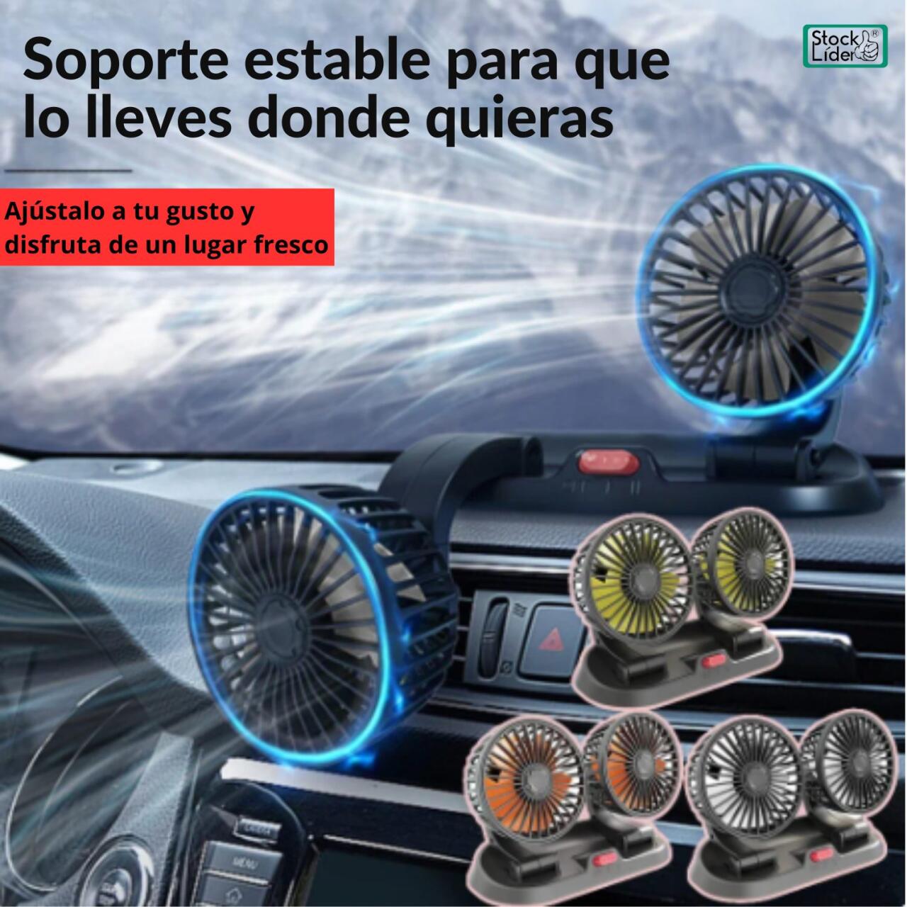 Drive Cooler / Ventilador doble 360 (USB)