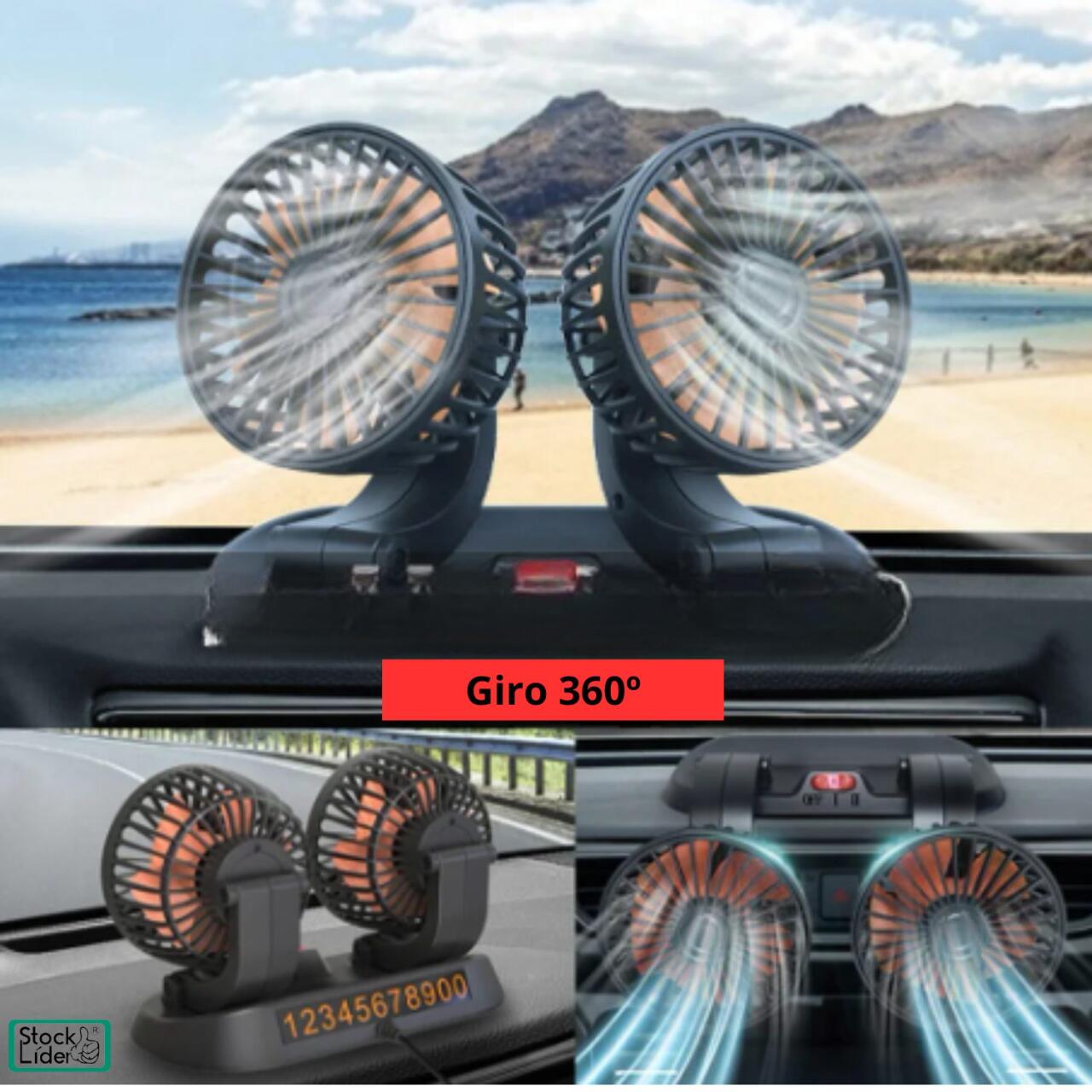 Drive Cooler / Ventilador doble 360 (USB)