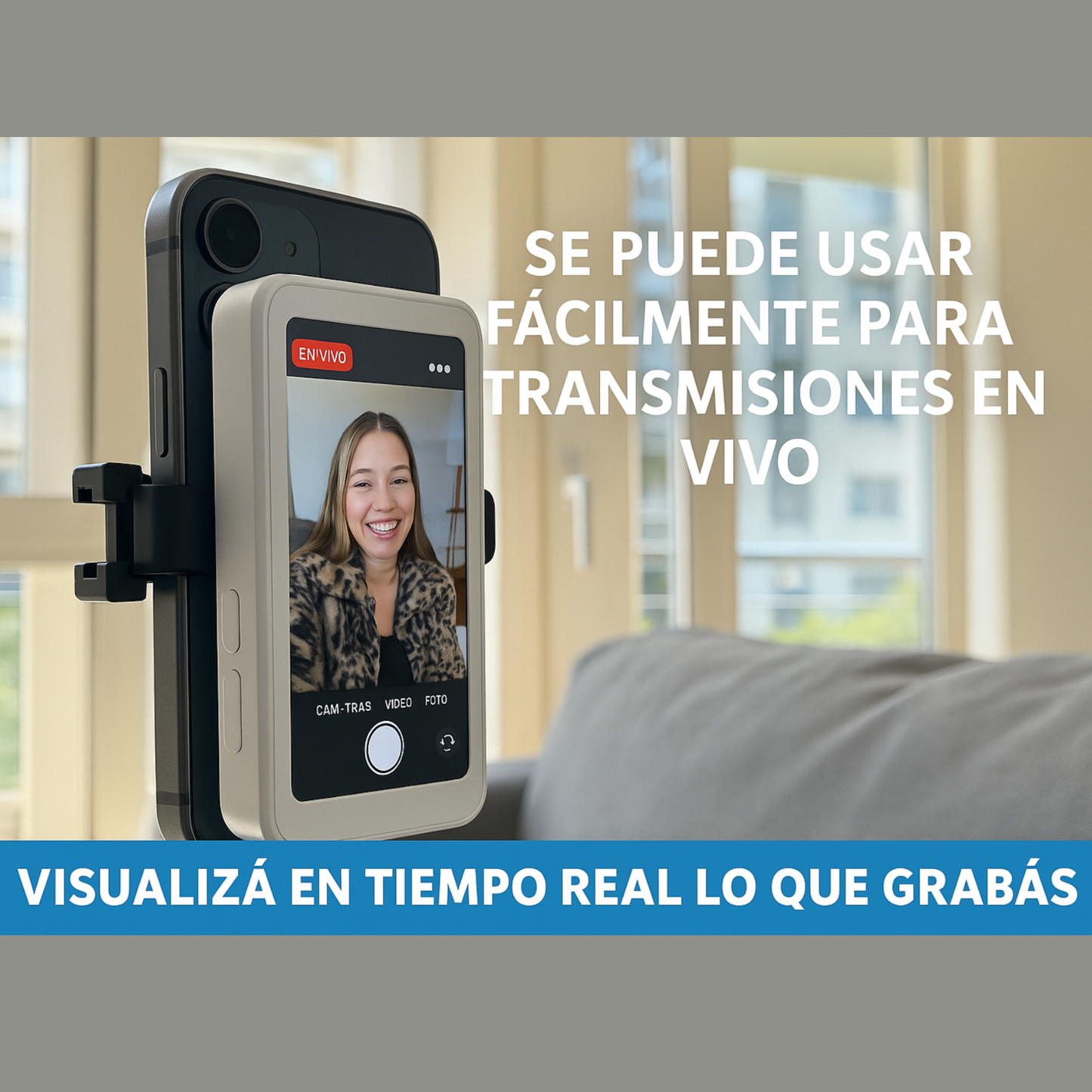 MagSelfie™️ Pantalla magnética portátil para selfies profesionales