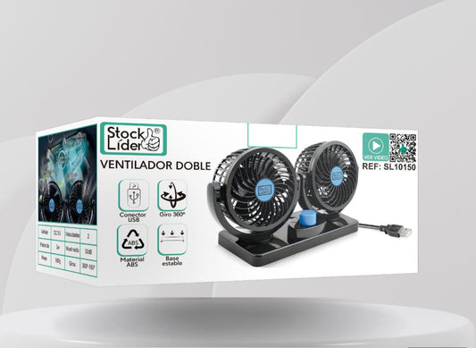 Drive Cooler / Ventilador doble 360 (USB)